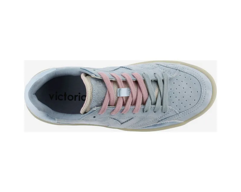 Victoria Victoria Turin Serraje Women Outdoorschuh Stilvolle Damen-Sneaker aus Veloursleder mit Plateau und, Blau, – Produktbild 4 von 5