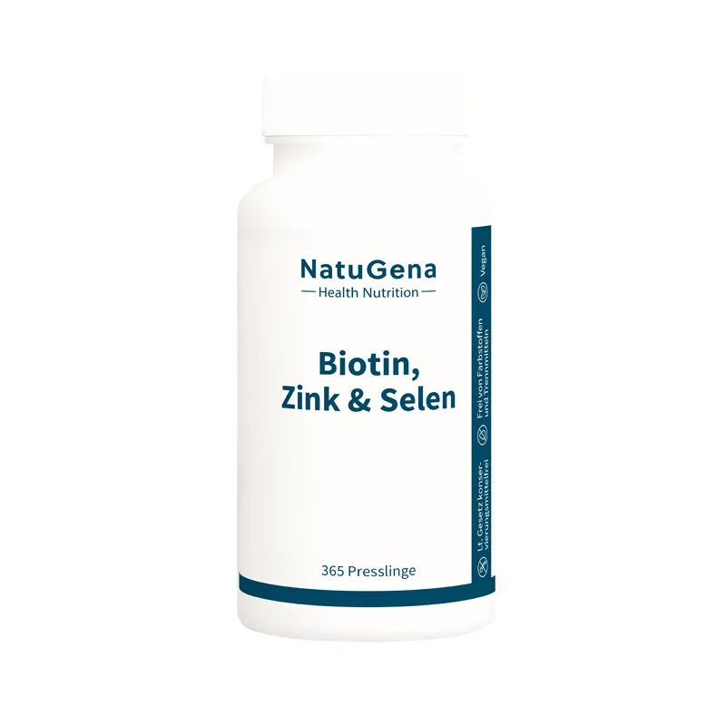 NatuGena Biotin+Zink+Selen Hochdosiert+Vegan Presslinge – Produktbild 2 von 2