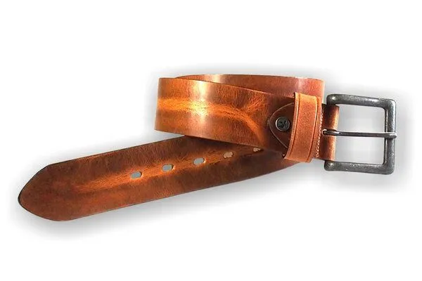 Greenbelts Greenbelts Herren Ledergürtel RYAN, Cognac, – Produktbild 3 von 5