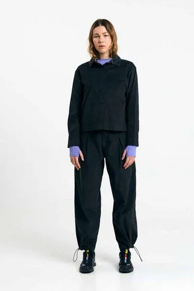 SUITE13LAB Suite13lab Feincord-Bluse VILA, Black, – Produktbild 2 von 3