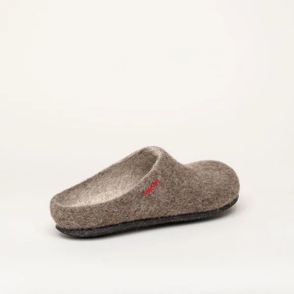 Magicfelt Magicfelt Filz-Hausschuh 709 aus 100% Merino-Wolle für Damen & Herren, Braun, – Produktbild 4 von 4