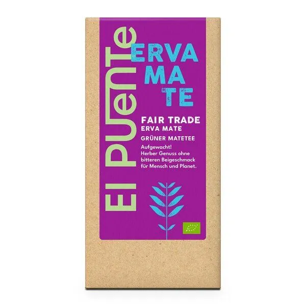 El Puente El Puente ERVA - Bio-Mate Tee lose | Fair Trade | Bio-zertifiziert | Vegan | Glutenfrei, Mehrfarbig, – Produktbild 1 von 1