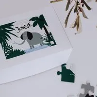 Fines Papeterie Fines Papeterie Puzzle SAFARI * für Kinder * 100 Teile * mit Löwe, Elefant, Affe – Produktbild 1 von 1