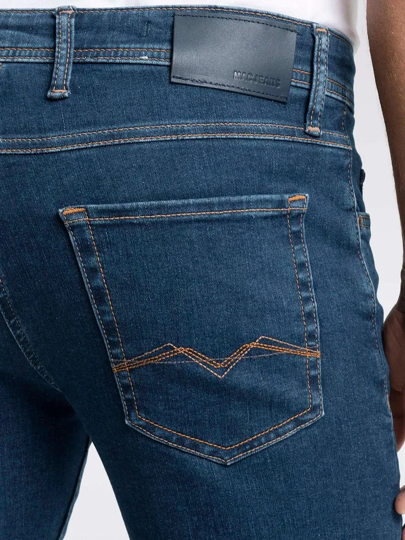 MAC MAC Jeans Macflexx Deep Blue Stonewash - Größe W 33 - L 32, Blau, – Produktbild 3 von 5