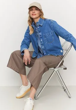 recolution Damen Denim Overshirt aus recycelter Baumwolle und Bio-Baumwolle - POPPY - recolution – Produktbild 1 von 1
