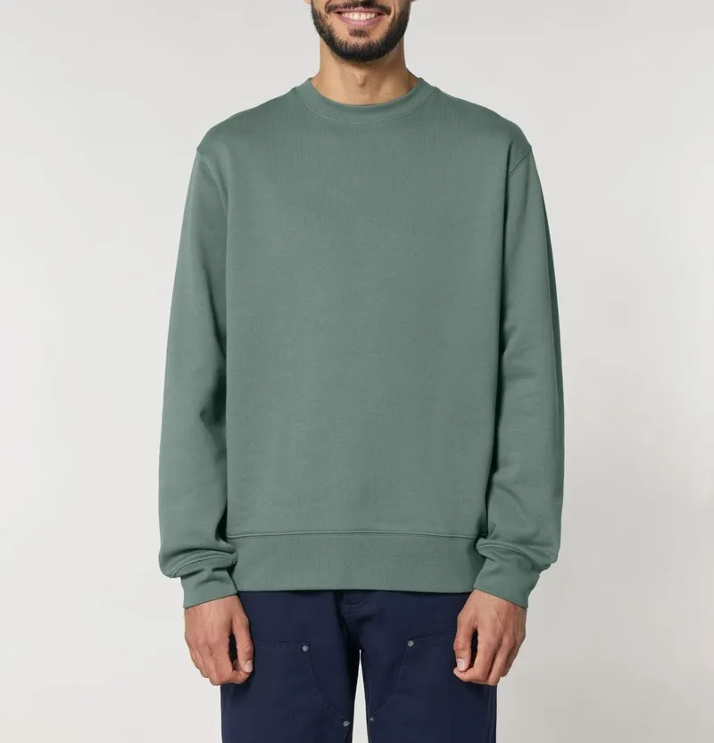 UNIPOLAR UNIPOLAR Herren vegan Pullover Basic Chess, Grün, – Produktbild 1 von 2