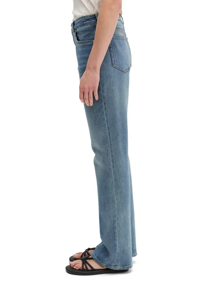 Marc O'Polo Marc O'Polo Schlagjeans aus Organic-Cotton-Lyocell-Mix-Stretch, Blau, – Produktbild 2 von 5