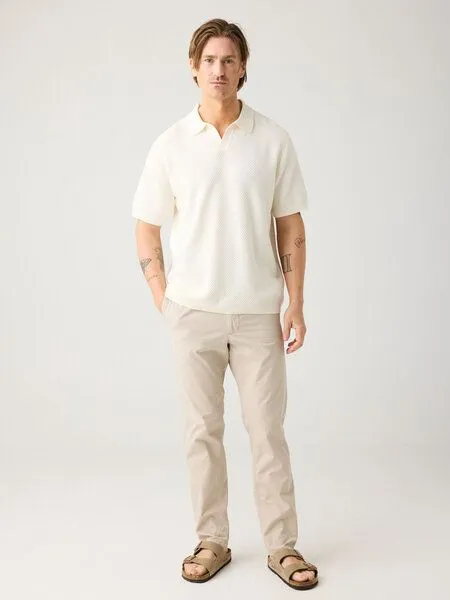 KnowledgeCotton Apparel KnowledgeCotton Apparel TIM Bio-Baumwollhose GOTS/Vegan, Beige (light-feather-gray), – Produktbild 1 von 3