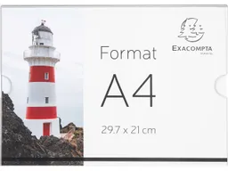 Exacompta Exacompta Wandsichttaschen "Exacryl" aus PMMA, DIN A4 quer, Außenmaß: 300 x 5 x 211 mm – Produktbild 1 von 1
