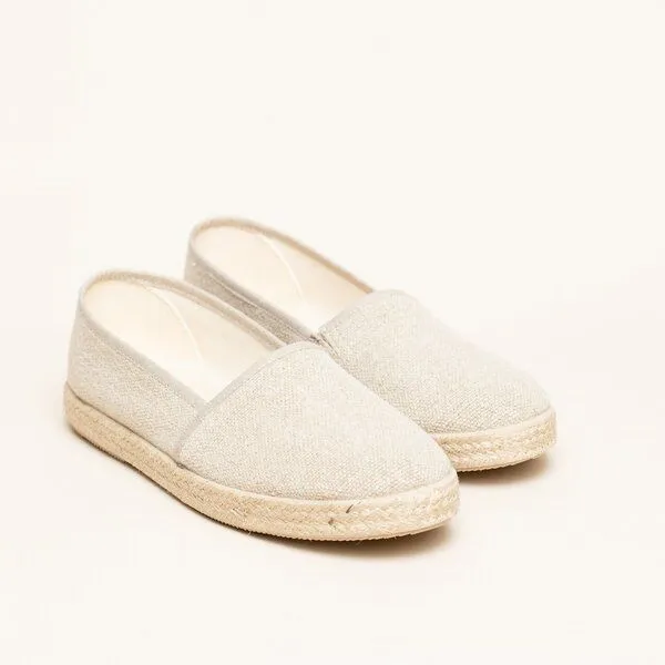 Gottstein Gottstein Camping Linen-Espadrille aus zertifizierten Leinen für Damen - Sommerschuh mit Gummisohle, Beige, – Produktbild 1 von 4