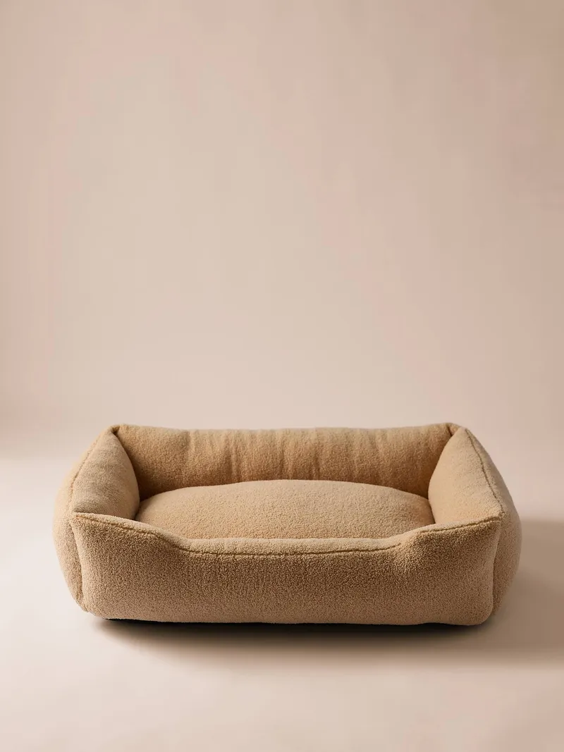 Vertbaudet Hundebett mit herausnehmbarem Kissen, Sandfarben, – Produktbild 2 von 4