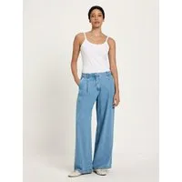 LANIUS LANIUS Jeans mit Bundfalte aus TENCEL, Mid blue denim, – Produktbild 2 von 5