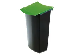HAN HAN Abfalleinsatz "MONDO" mit Deckel, 3 l, schwarz-grün – Produktbild 1 von 1