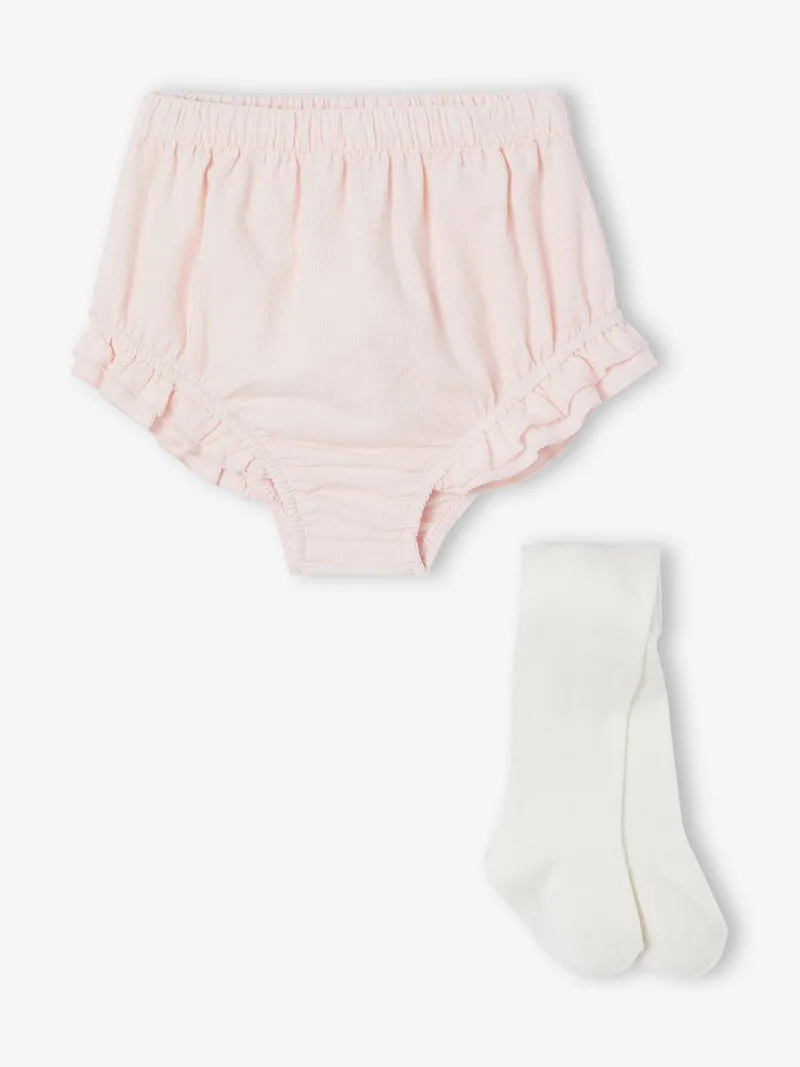 Vertbaudet Mädchen Baby-Set, Hellrosa, – Produktbild 1 von 4
