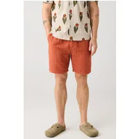 KnowledgeCotton Apparel KnowledgeCotton Apparel Herren vegan Shorts Fig Lose Struktur Gebrannter Ziegel – Produktbild 1 von 1