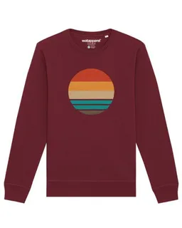 watapparel watapparel Sweatshirt Unisex Retro Sunset Ocean – Produktbild 1 von 1