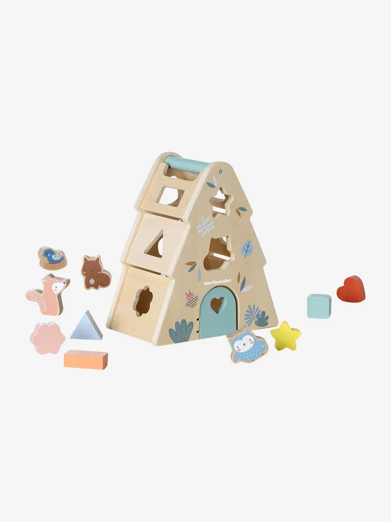 Vertbaudet Vertbaudet Baby Steckspiel Baum aus FSC® Holz, Braun, – Produktbild 3 von 4