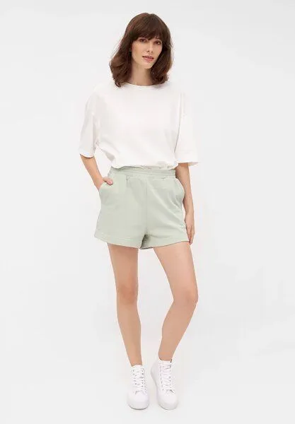 Givn Berlin Givn Berlin "Milou" Shorts Baumwolle mit Gummibündchen & Taschen mint/sage, Mint/sage, – Produktbild 3 von 4