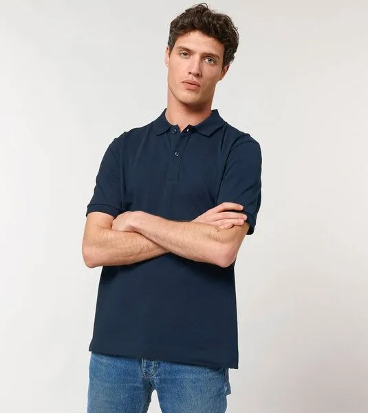 Gary Mash GARY MASH Klassisches Poloshirt Kurzarm aus Bio-Baumwolle, Dunkelblau, – Produktbild 1 von 4