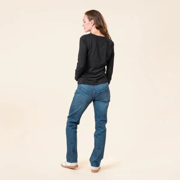 Living Crafts Living Crafts Langarm-Shirt - TARANA, Black (schwarz), – Produktbild 3 von 4
