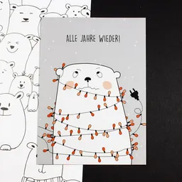 Bow & Hummingbird Bow & Hummingbird Postkarte "Alle Jahre wieder" – Produktbild 1 von 1
