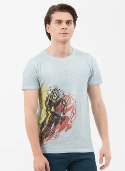ORGANICATION ORGANICATION Garment Dyed T-Shirt aus Bio-Baumwolle mit Print – Produktbild 1 von 1