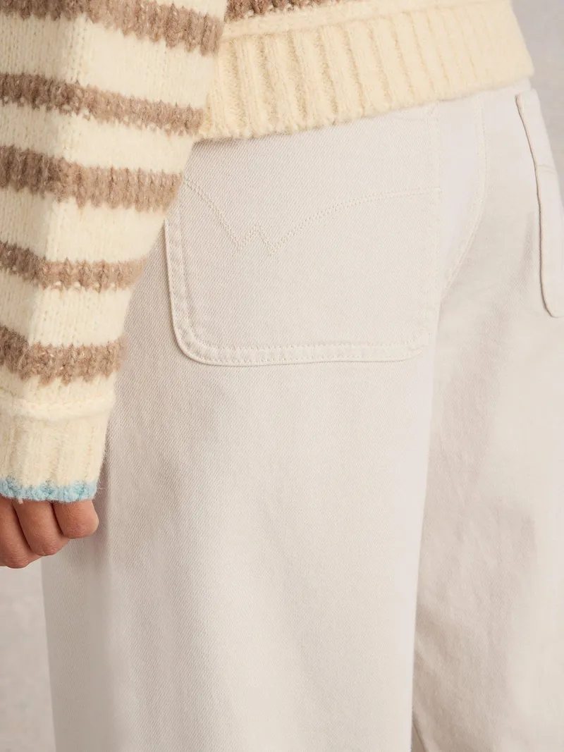 White Stuff 7/8-Jeans Tia mit weitem Bein - 52/R, Weiß, – Produktbild 3 von 4