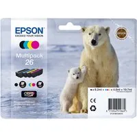 Epson Epson Tintenpatronen T2616/ 26 schwarz, cyan, magenta, gelb, 4er-Set – Produktbild 1 von 1
