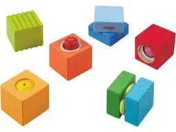 HABA HABA Entdeckersteine "Klangspaß", Bausteine aus Buchenholz, 6-teilig Maße 13,6 x 19,2 x 5,5 cm – Produktbild 1 von 1