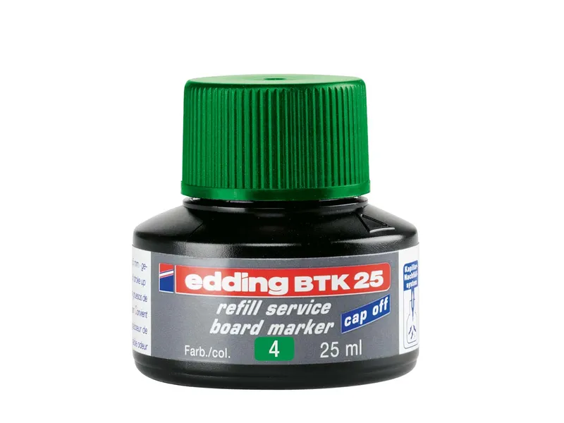 Edding Edding Nachfülltinte "BTK 25" für Whiteboardmarker, 25 ml, Grün, – Produktbild 2 von 3