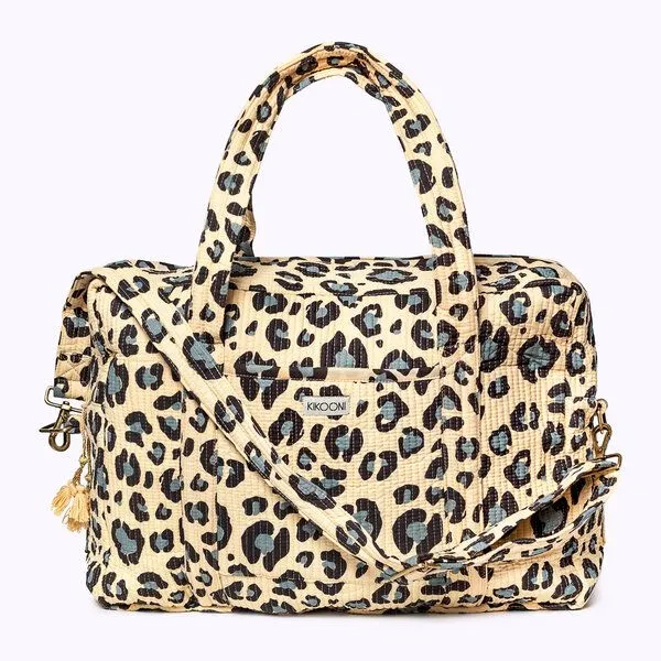 KIKOONI KIKOONI handgefertigte große Reisetasche TRAVELER BAG, Blue leo, – Produktbild 1 von 4