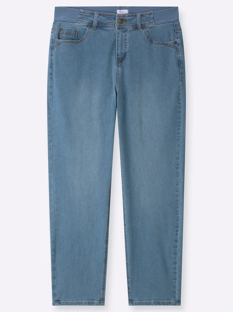 sheego Jeans blue-bleached, Blue-bleached, – Produktbild 1 von 2