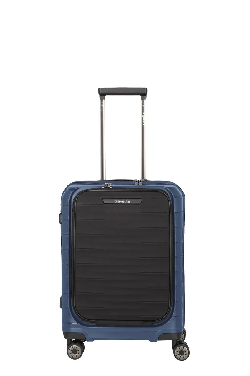 Travelite Travelite Mooby Trolley S mit Vortasche, 4-Rollen Marine, Blue, – Produktbild 1 von 1