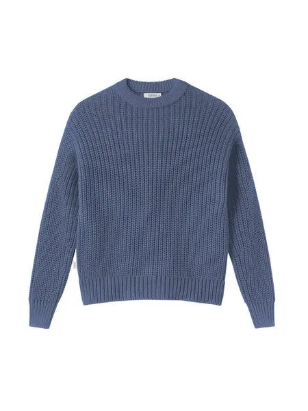FUXBAU FUXBAU 4Seasons Frauen Strickpullover, Blaugrau, – Produktbild 3 von 4