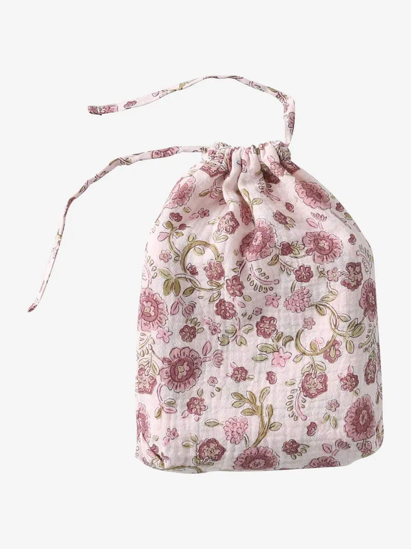 Vertbaudet 6er-Pack Waschlappen mit Aufbewahrungsbeutel, Pack rosa latika, – Produktbild 3 von 3