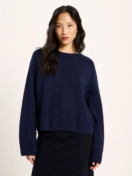 LANIUS LANIUS Cropped Pullover, Midnight, – Produktbild 2 von 4