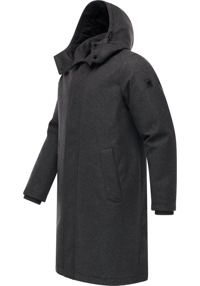 ragwear ragwear Wintermantel Isaq Felt YOUMODO Wasserdichter Mantel in Wolloptik, Grau, – Produktbild 3 von 3