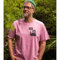 päfjes päfjes Der Bär ist DAFÜR! Du auch? - Fair Wear Männer Unisex Bio T-Shirt Siebdruck, Rosa (bubble pink), – Produktbild 1 von 1