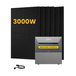 Anker Anker SOLIX Solarbank 3 E2700 Pro, mit 6 x 500 Bifaziale Solarmodule, by Powerness - 5.4kWh / ohne Zubehör / Selbstabholung – Produktbild 1 von 1