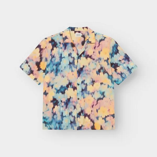 Dedicated DEDICATED Hemd Marstrand mit Ikat Field‑Print Blumenmuster – Produktbild 1 von 4