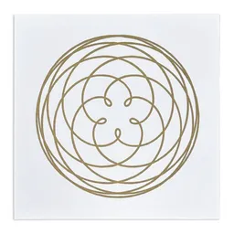 Veskor Cassiopeia Veskor Cassiopeia ROSE OF VENUS Linoldruck | 20 × 20 cm | Gold – Produktbild 1 von 1