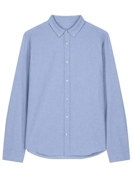 Human Family Human Family Bio Herren Basic Oxford Hemd, Hellblau, – Produktbild 1 von 4