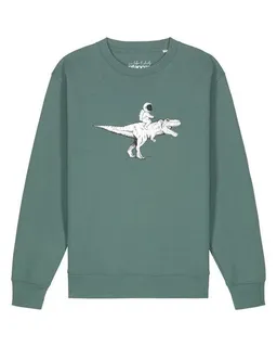 watapparel watapparel Sweatshirt Unisex Astronaut on T-Rex – Produktbild 1 von 1