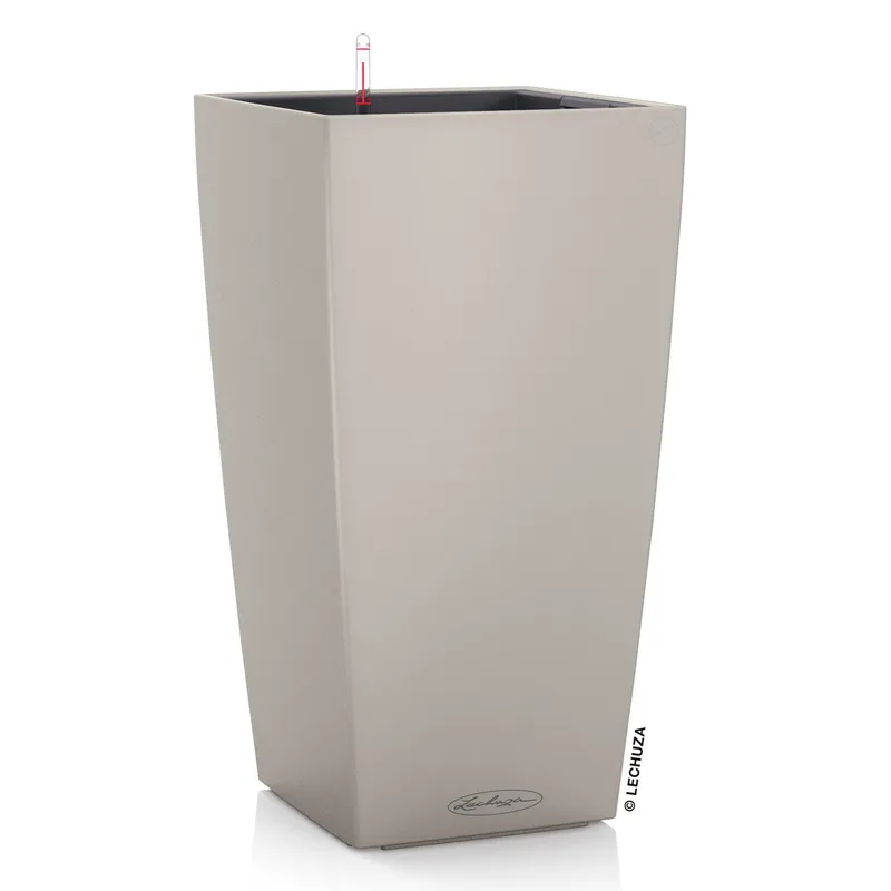 Lechuza® Lechuza® 'Cubico Color 30', sandbraun, ca. 29,5 x 29,5 x H 56,5 cm, Braunbeige, – Produktbild 1 von 1
