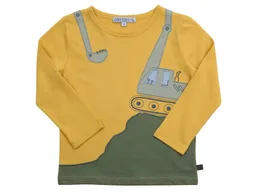 Enfant Terrible Enfant Terrible Kinder Langarmshirt mit Baggerapplikation Bio-Baumwolle mustard – Produktbild 1 von 1