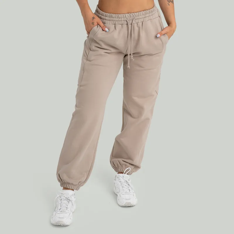 GymBeam OG1 STRIX Jogginghose für Frauen in Taupe XS – Produktbild 1 von 1