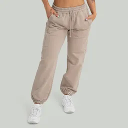 GymBeam OG1 STRIX Jogginghose für Frauen in Taupe XS – Produktbild 1 von 1