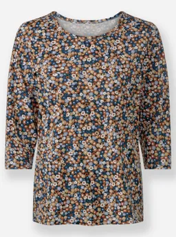 Witt Print-Shirt camel-taubenblau-bedruckt – Produktbild 1 von 1