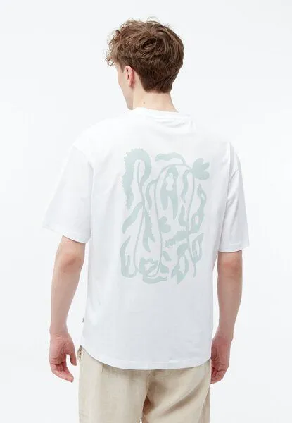 Givn Berlin Givn Berlin Print-T-Shirt GBGARY (PLANTS) oversize aus Bio-Baumwolle, White, – Produktbild 3 von 4