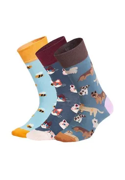 DillySocks DillySocks Socken „Cute Animal Crew (3er Box)“ – Produktbild 1 von 1